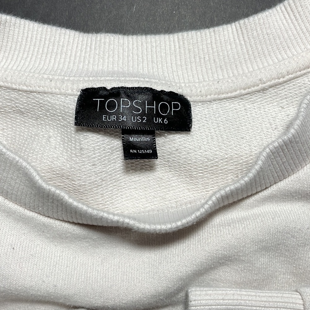 TOPSHOP oversized sweatshirt in women’s size 2 - Picture 4 of 11